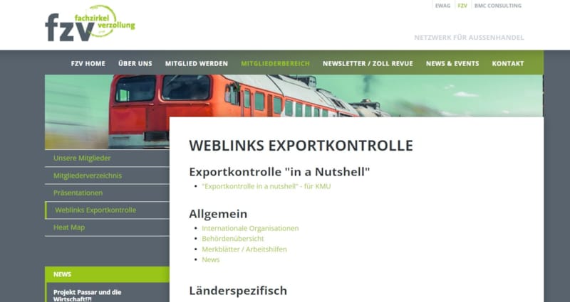 Linksammlung Exportkontrolle ist aktualisiert!