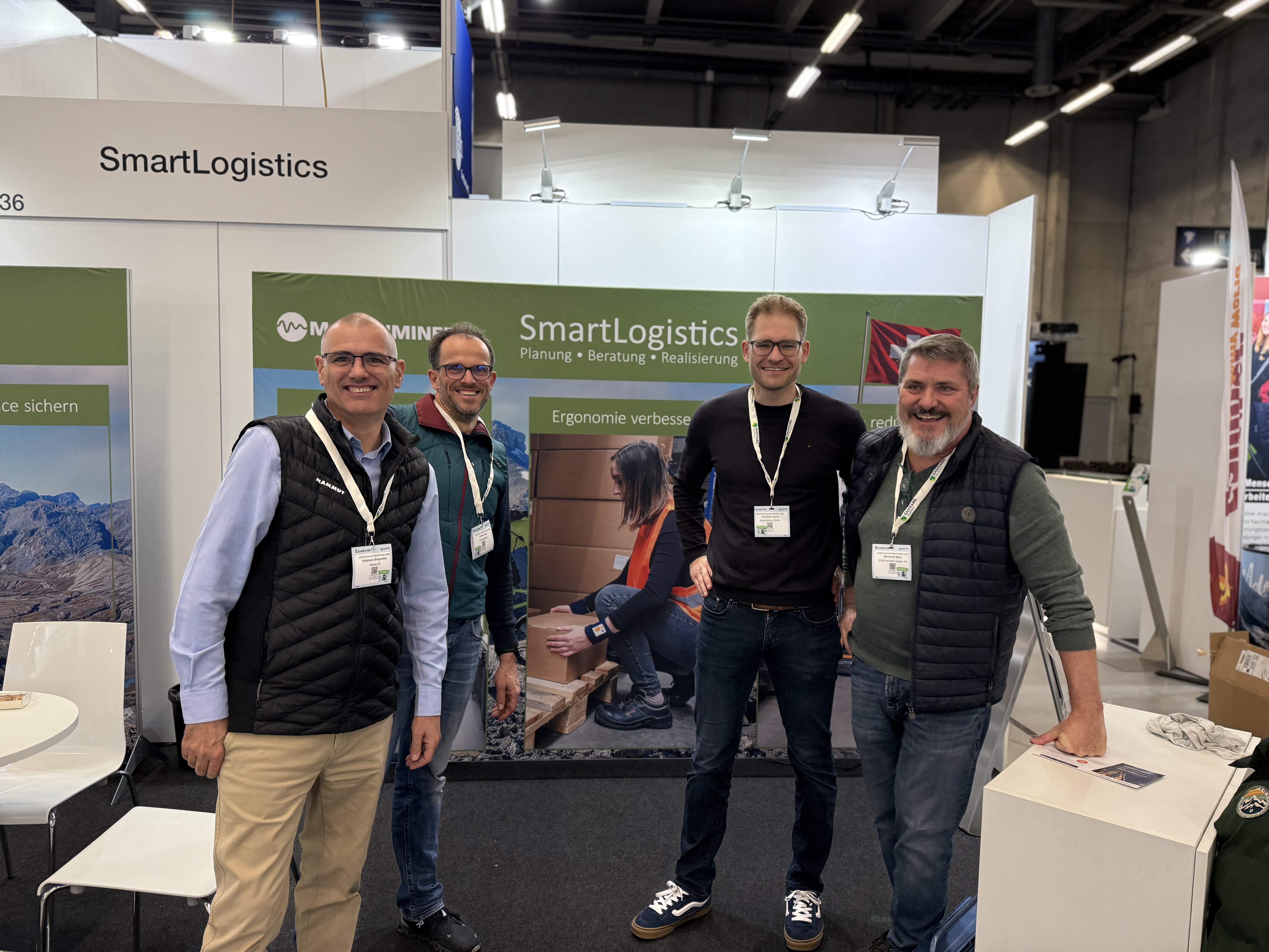 Aufbau abgeschlossen - alles fertig für die Messe!